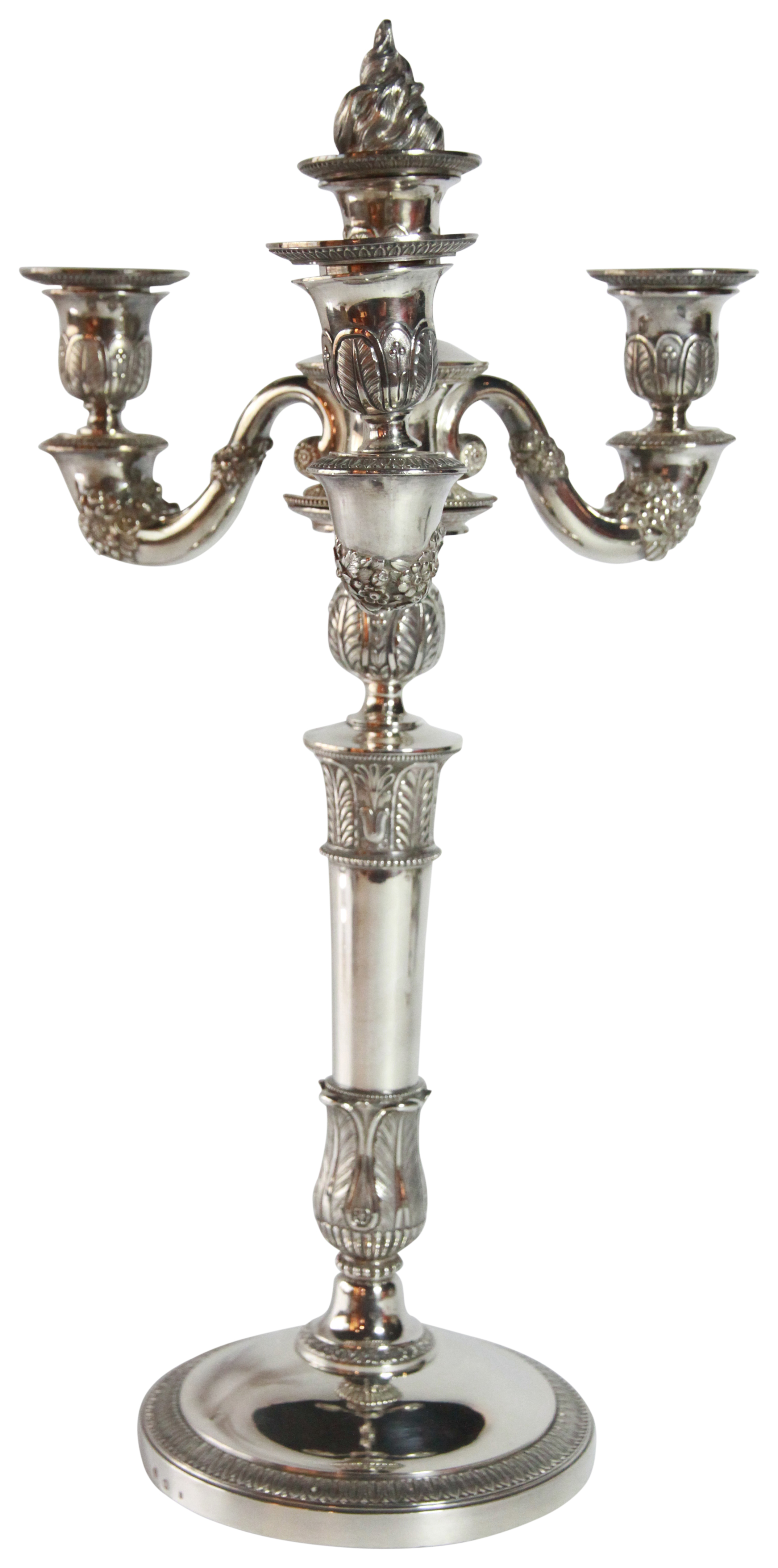 A pair of unusual Italian dwarf candlesticks decorated with marine life (H: 12cm), PROVENANCE: