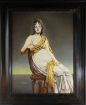 Vito Campanella (1932-2014) (Italian), Madame De Verninac '87' oil on canvas, signed lower left, (
