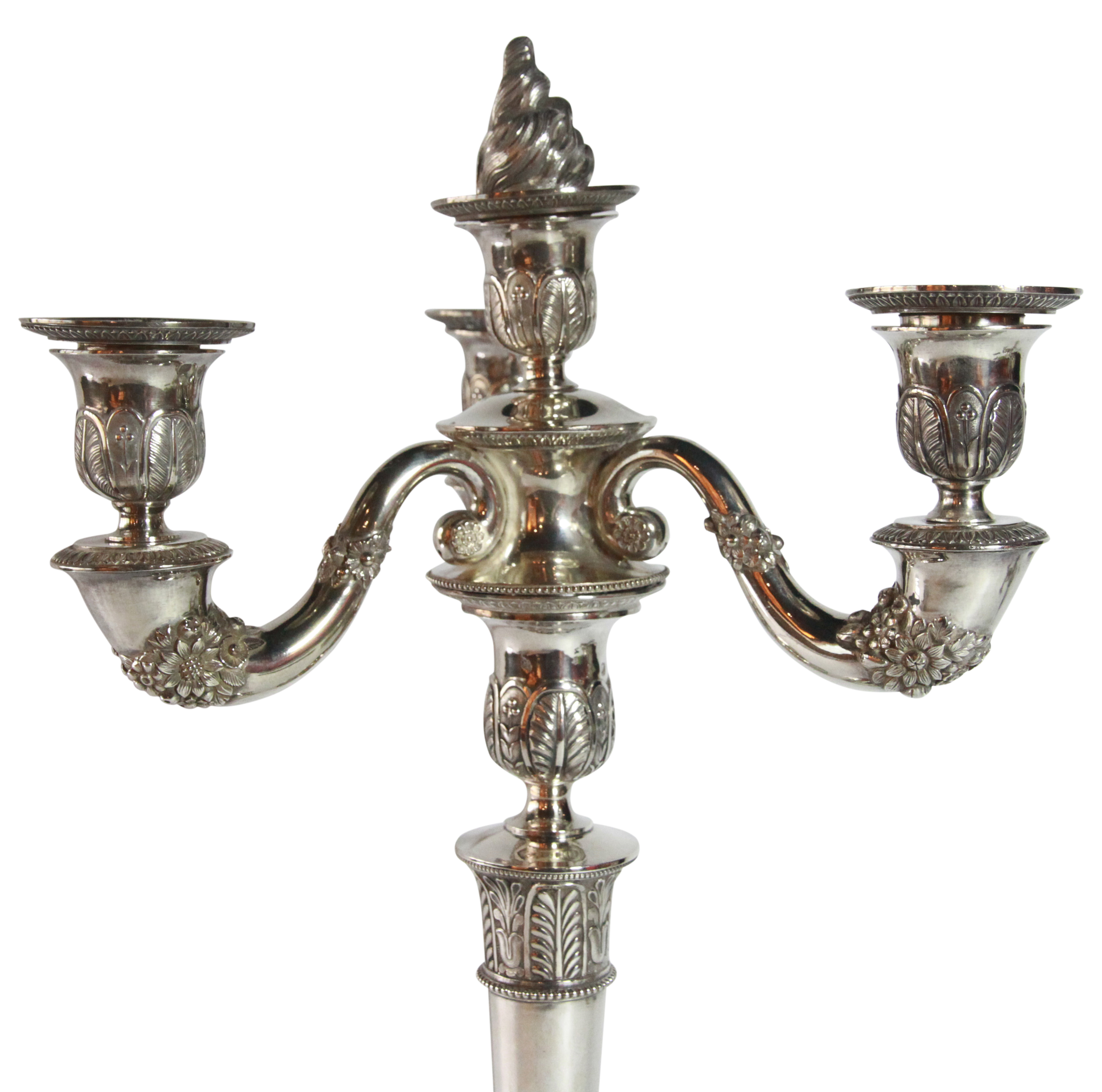 A pair of unusual Italian dwarf candlesticks decorated with marine life (H: 12cm), PROVENANCE: - Image 3 of 3