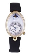 BREGUET REF 8908: AN 18 CARAT YELLOW GOLD AND DIAMOND SET "REINE DE NAPLES" WRISTWATCH serial no.