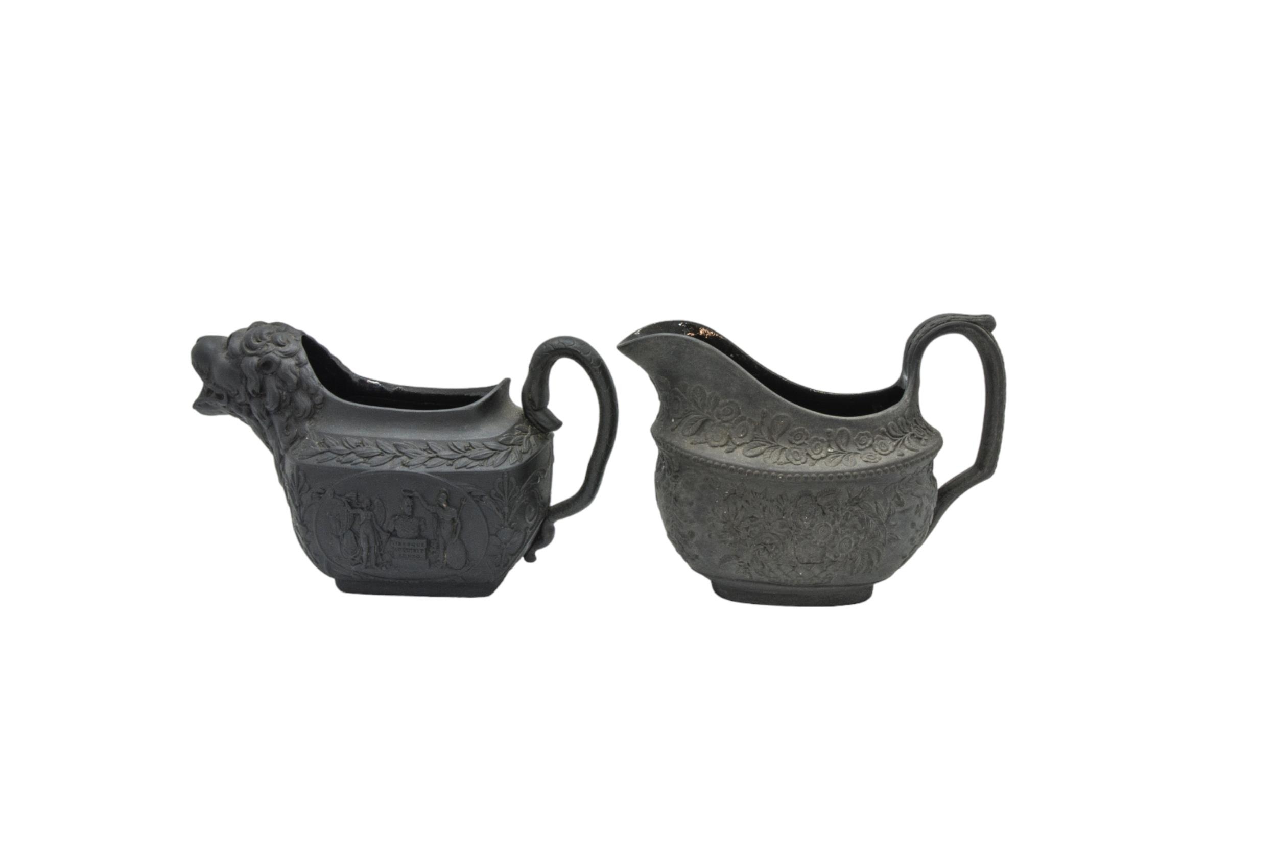 A COLLECTION OF BLACK BASALT WARE, MID 19TH CENTURY AND LATER, the lot includes three octagonal - Image 13 of 19