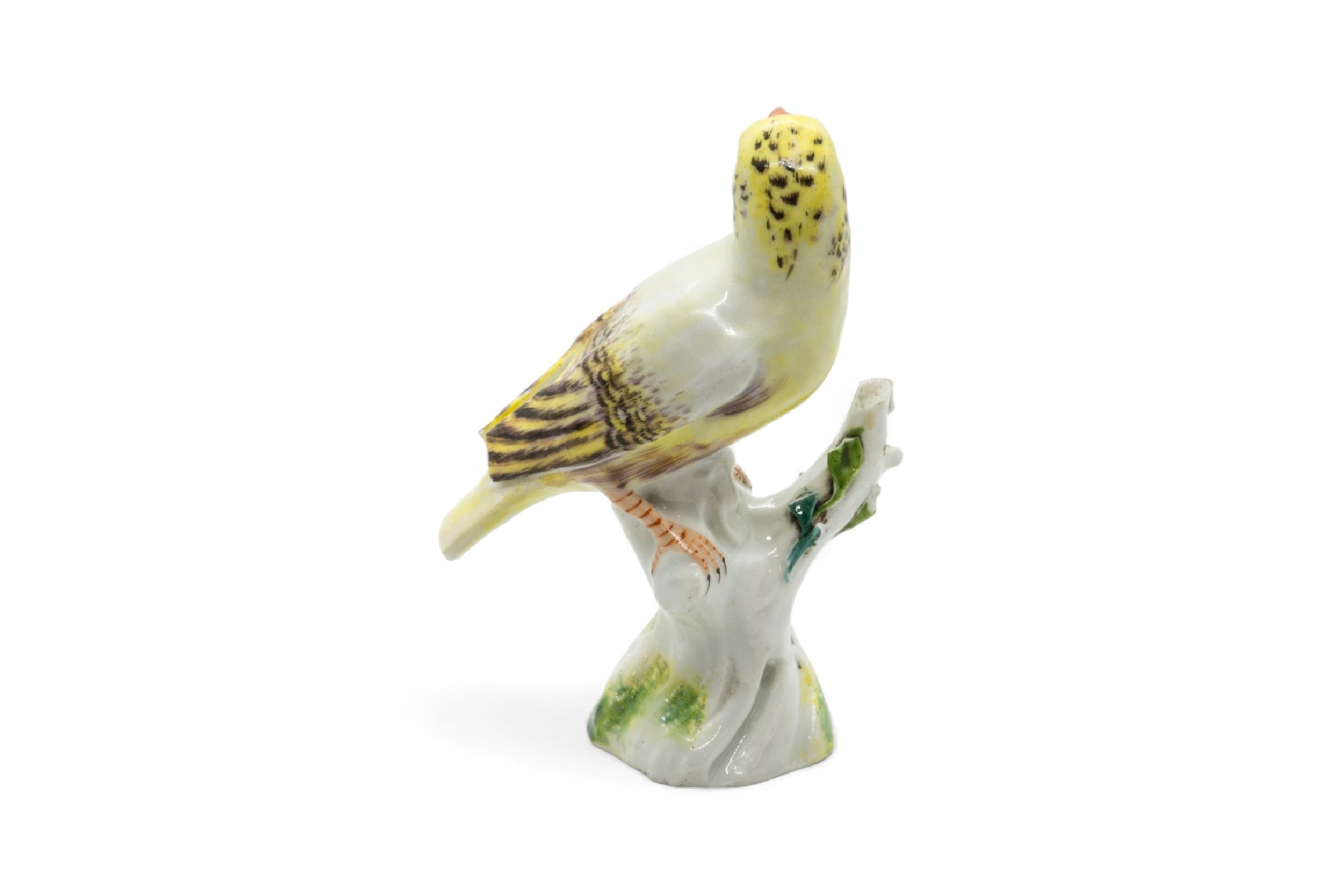 AN 18TH CENTURY MODEL OF A FINCH Probably Chelsea, 12.5cms high - Image 3 of 4