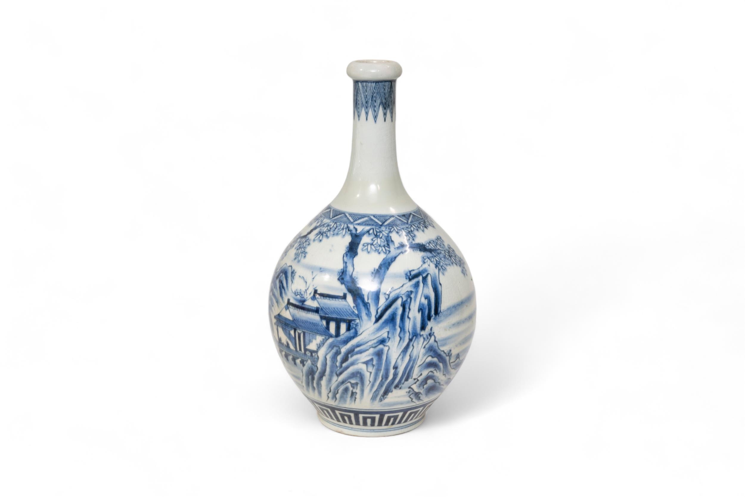 A GROUP OF FIVE JAPANESE PORCELAIN VASES 19TH / 20TH CENTURY largest, 46cm high, smallest, 24cm
