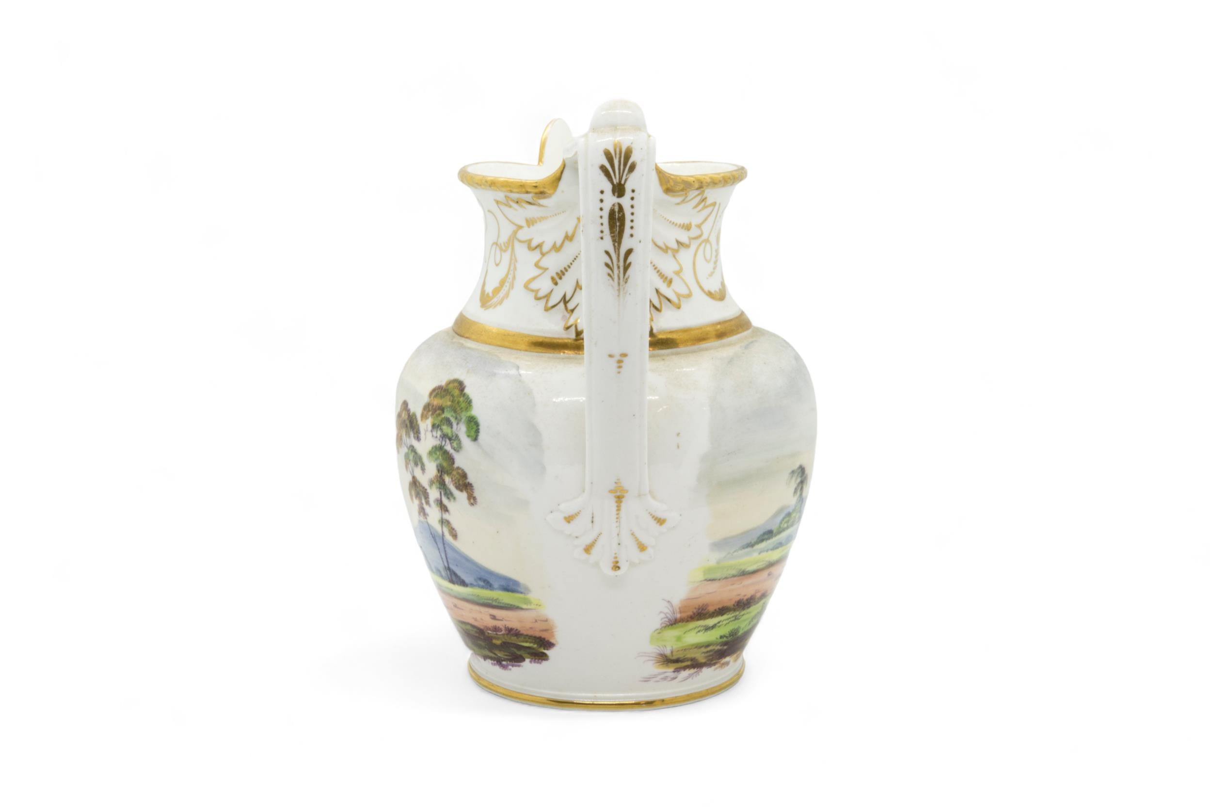 AN EARLY 19TH CENTURY COACHING JUG With gilded monogram, 20cms high - Image 4 of 4