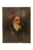 DUTCH SCHOOL (18TH/19TH CENTURY) PORTRAIT OIL PAINTING ON CANVAS, depicting a bearded gentleman,