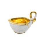 A SMALL SAUCE BOAT OF SWAN FORM Circa 1800, possibly Dagoty, 11cms