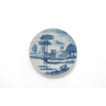 TEN DELFT PLATES 18th Century, including two with bianco sopro bianco decoration and one with a