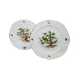 TWO MEISSEN PLATES 19th century