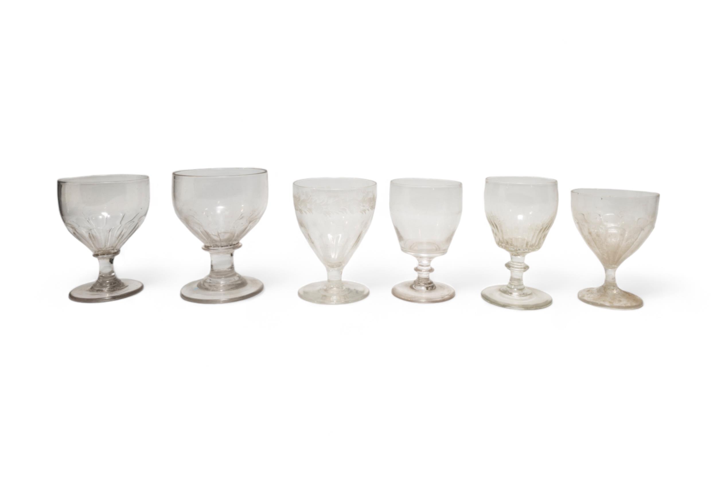 A LARGE MIXED GROUP OF STEMMED GLASSES AND TUMBLERS, PREDOMINANTLY 18TH/19TH CENTURY, the group - Image 3 of 7