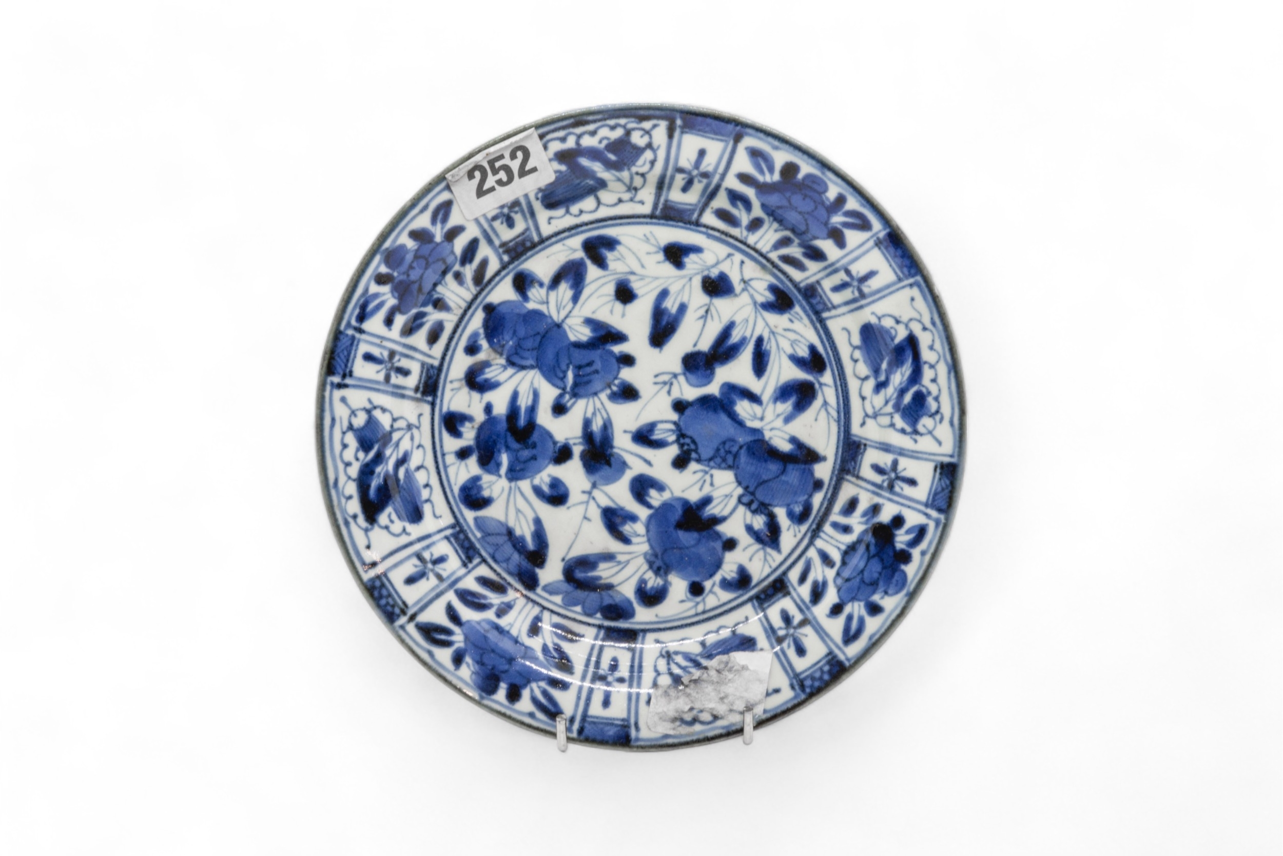 A SET OF NINE CHINESE BLUE AND WHITE DISHES QIANLONG PERIOD (1736-1795) 23cm diam; together with A - Image 12 of 13