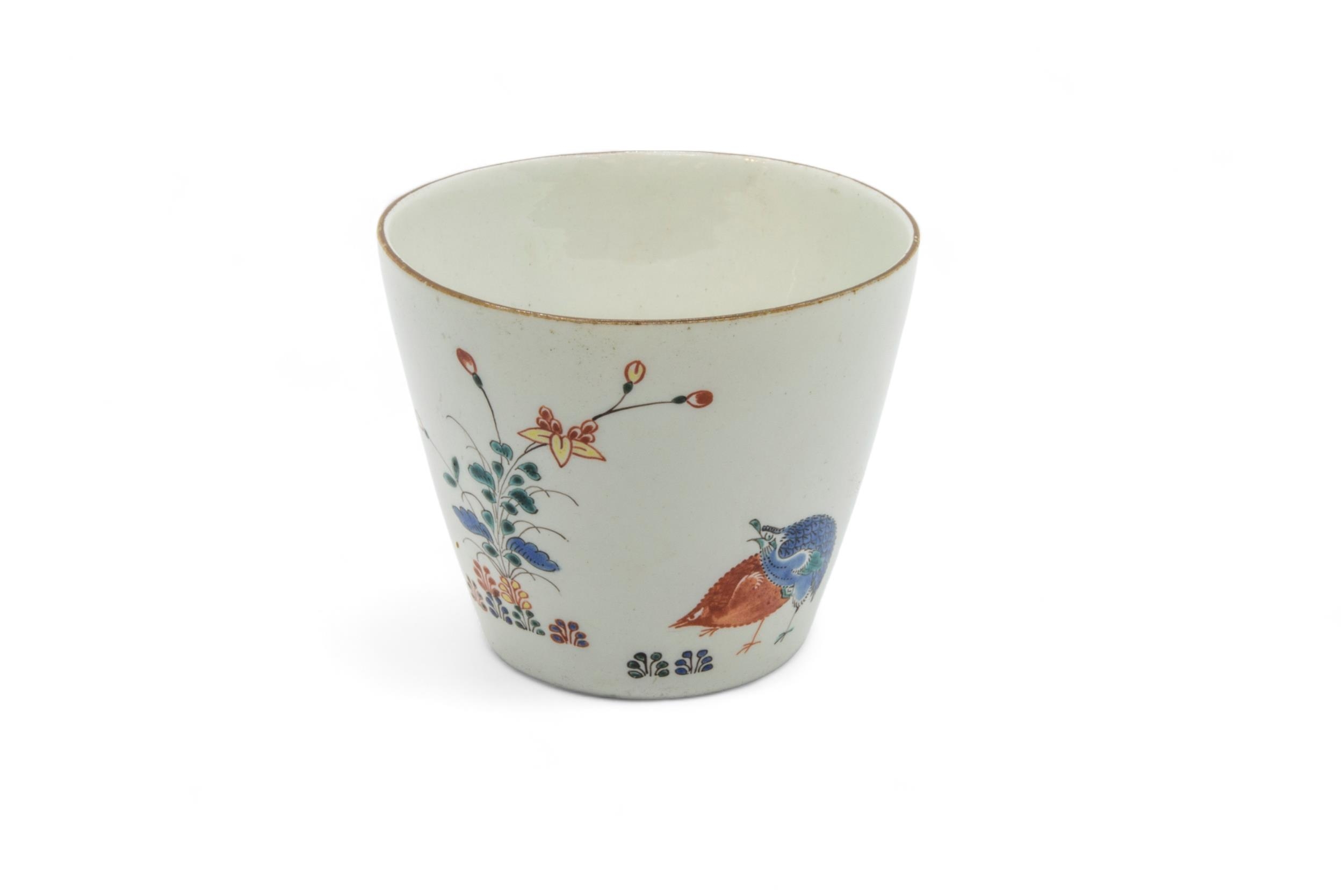 A MEISSEN MARCOLINI PERIOD COFFEE CAN Late 18th century, a Chantilly Kakiemon style beaker and a - Image 5 of 9