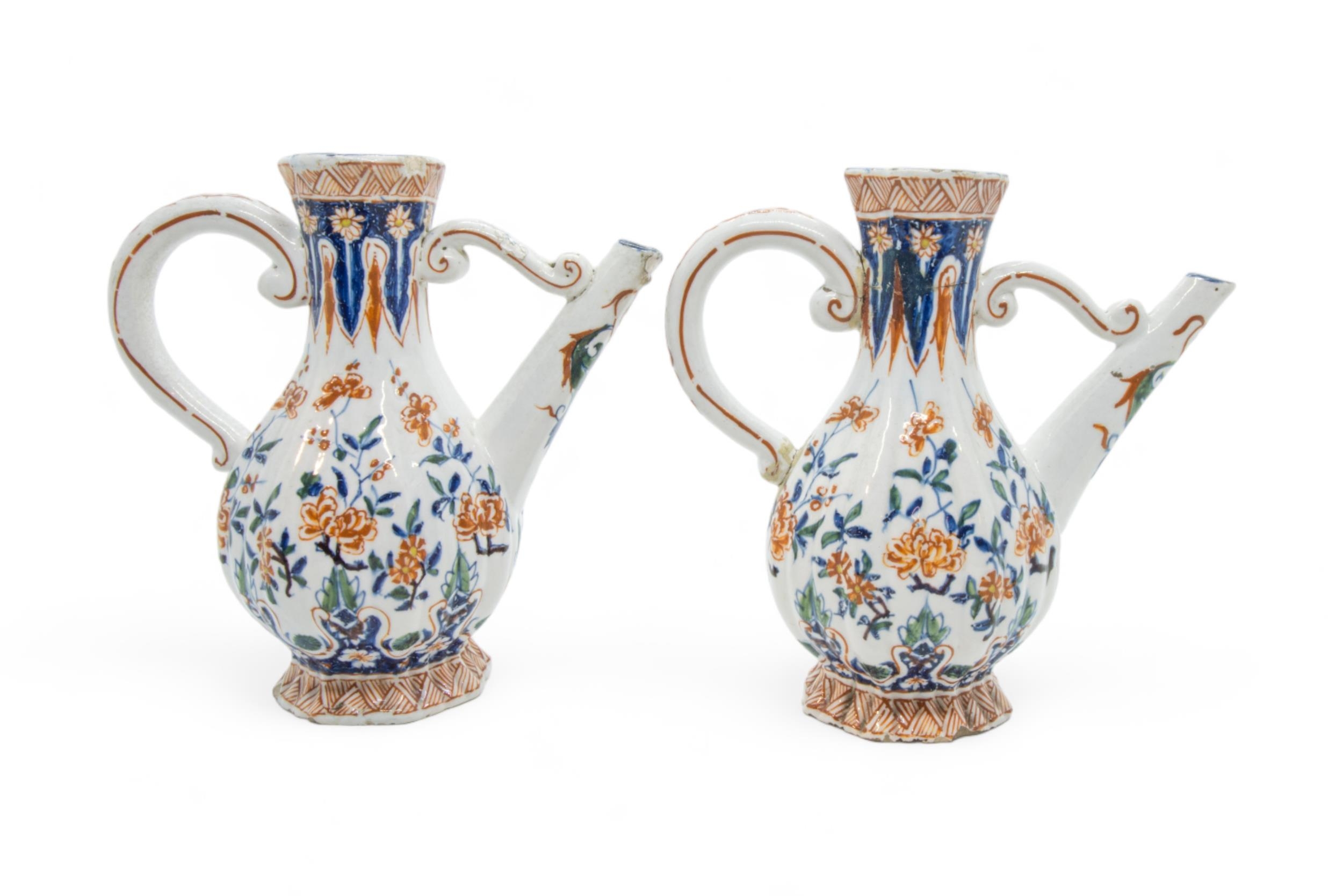 DE ROOS DELFT, A CONDIMENT SET ON STAND 18th / 19th century, 16.5cms high - Image 3 of 3