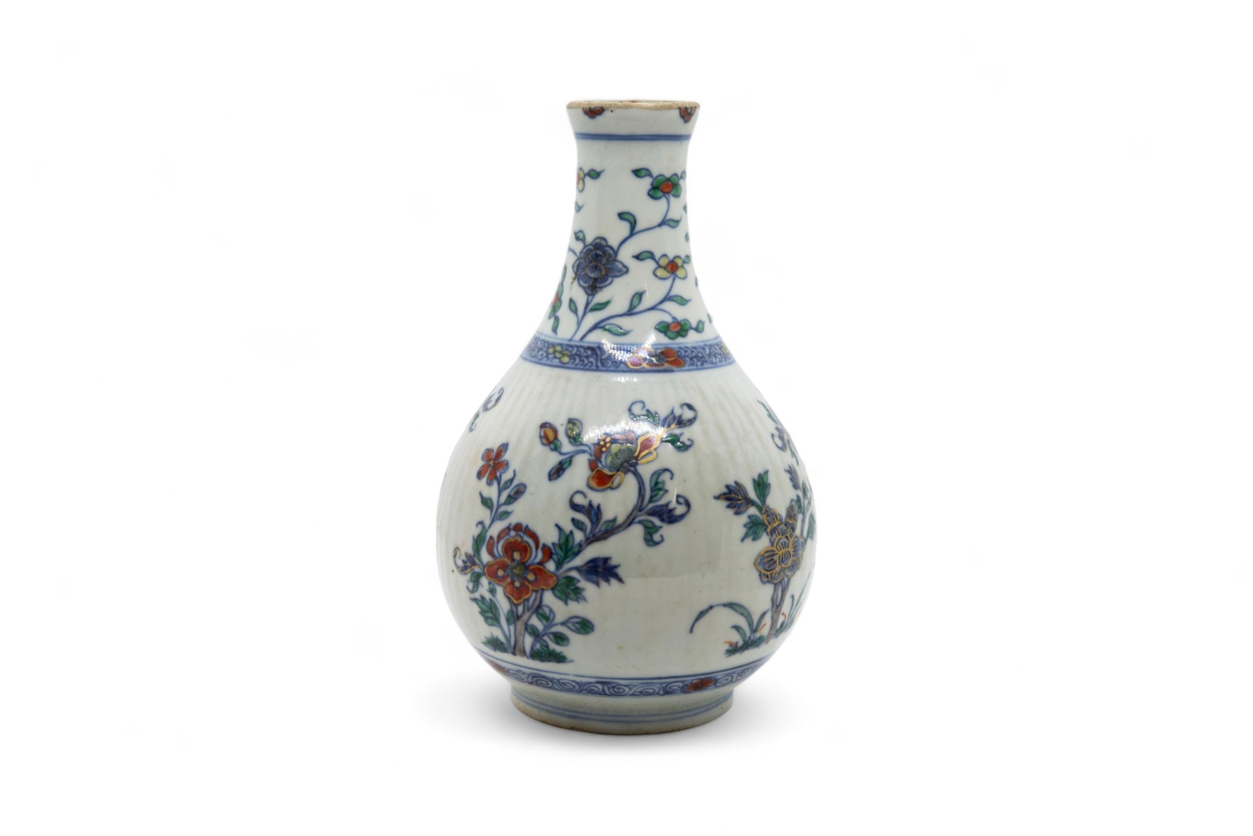 A GROUP OF FIVE CHINESE PORCELAIN VASES 19TH / 20TH CENTURY one mounted as lamp largest, 35cm - Image 6 of 8