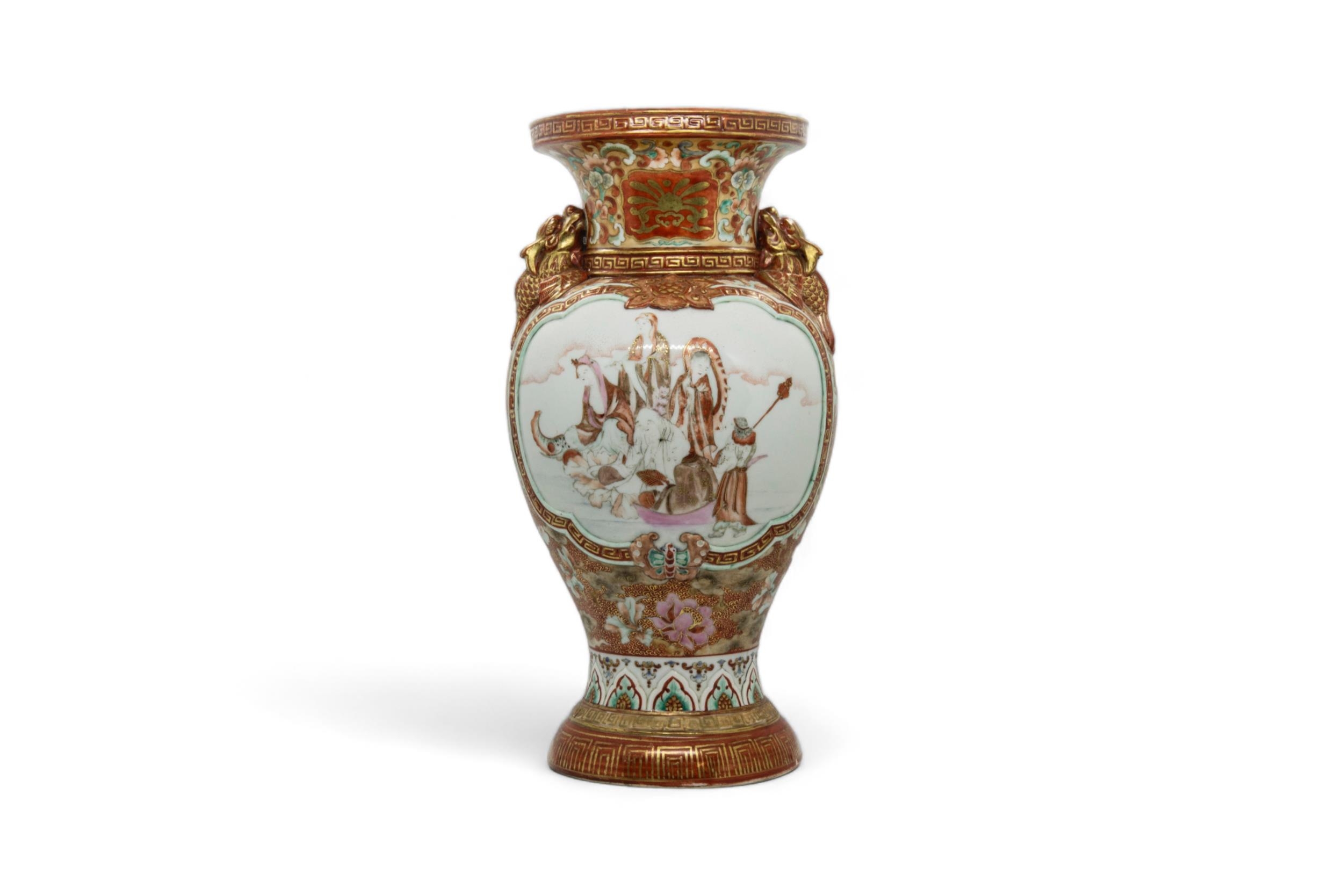 A GROUP OF FIVE JAPANESE PORCELAIN VASES 19TH / 20TH CENTURY largest, 46cm high, smallest, 24cm - Image 9 of 9