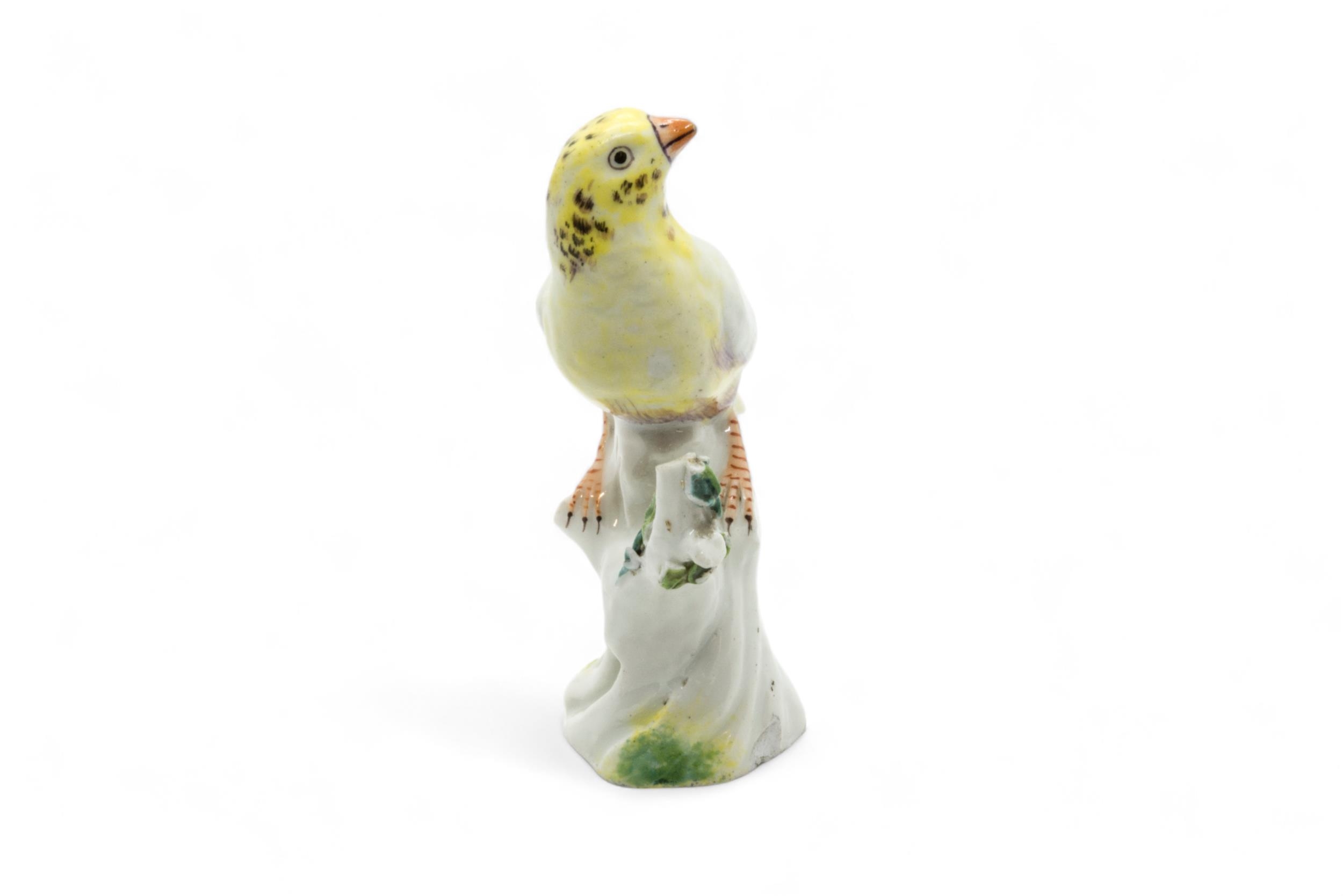 AN 18TH CENTURY MODEL OF A FINCH Probably Chelsea, 12.5cms high - Image 4 of 4