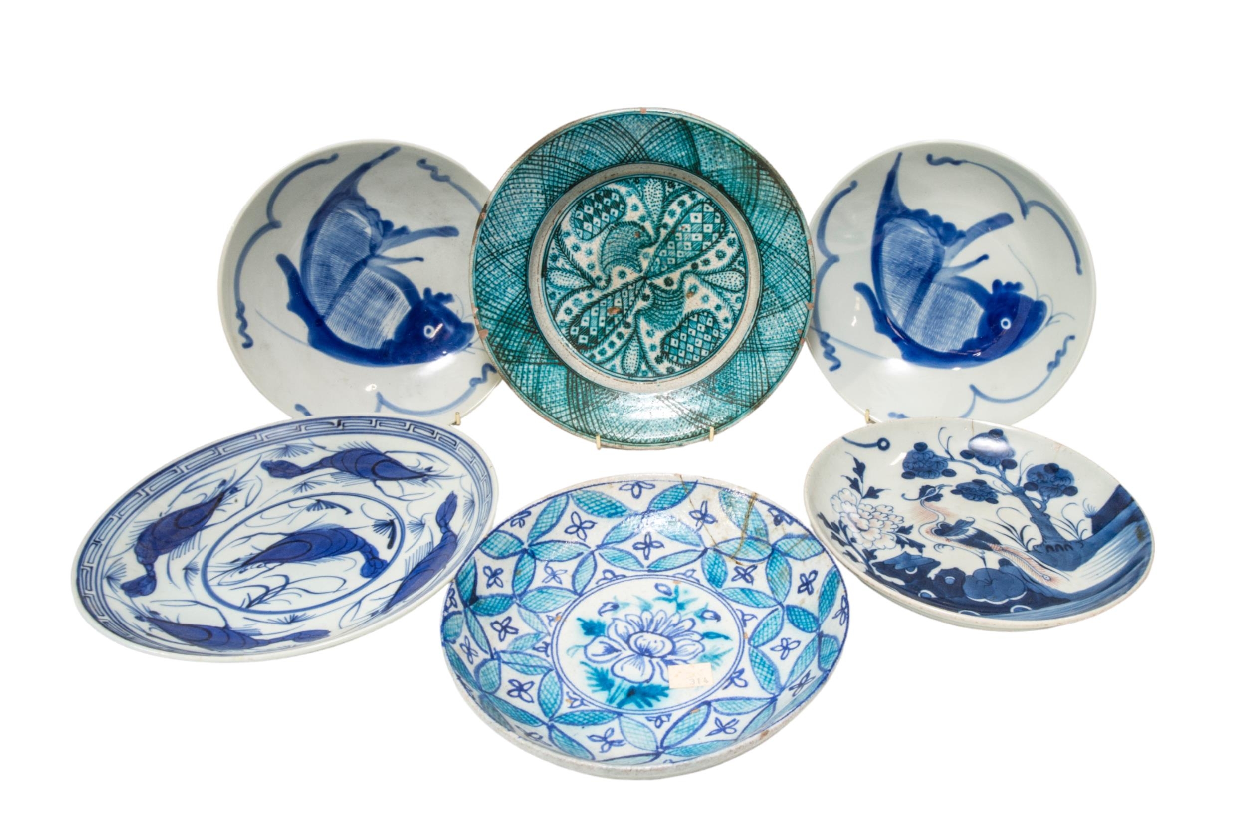 A GROUP OF IZNIK STYLE POTTERY WARE, NEAR EASTERN/PERSIAN, PREDOMINANTLY 19TH CENTURY, the lot - Image 3 of 3