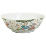 A FAMILLE ROSE 'WU SHUANG PU' BOWL DAOGUANG SEAL MARK AND OF THE PERIOD  decorated with various