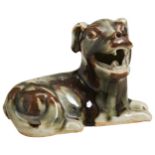 A RARE CHINESE EXPORT FIGURE OF A DOG QING DYNASTY, 18TH / 19TH CENTURY in the Song-style 12cm high,
