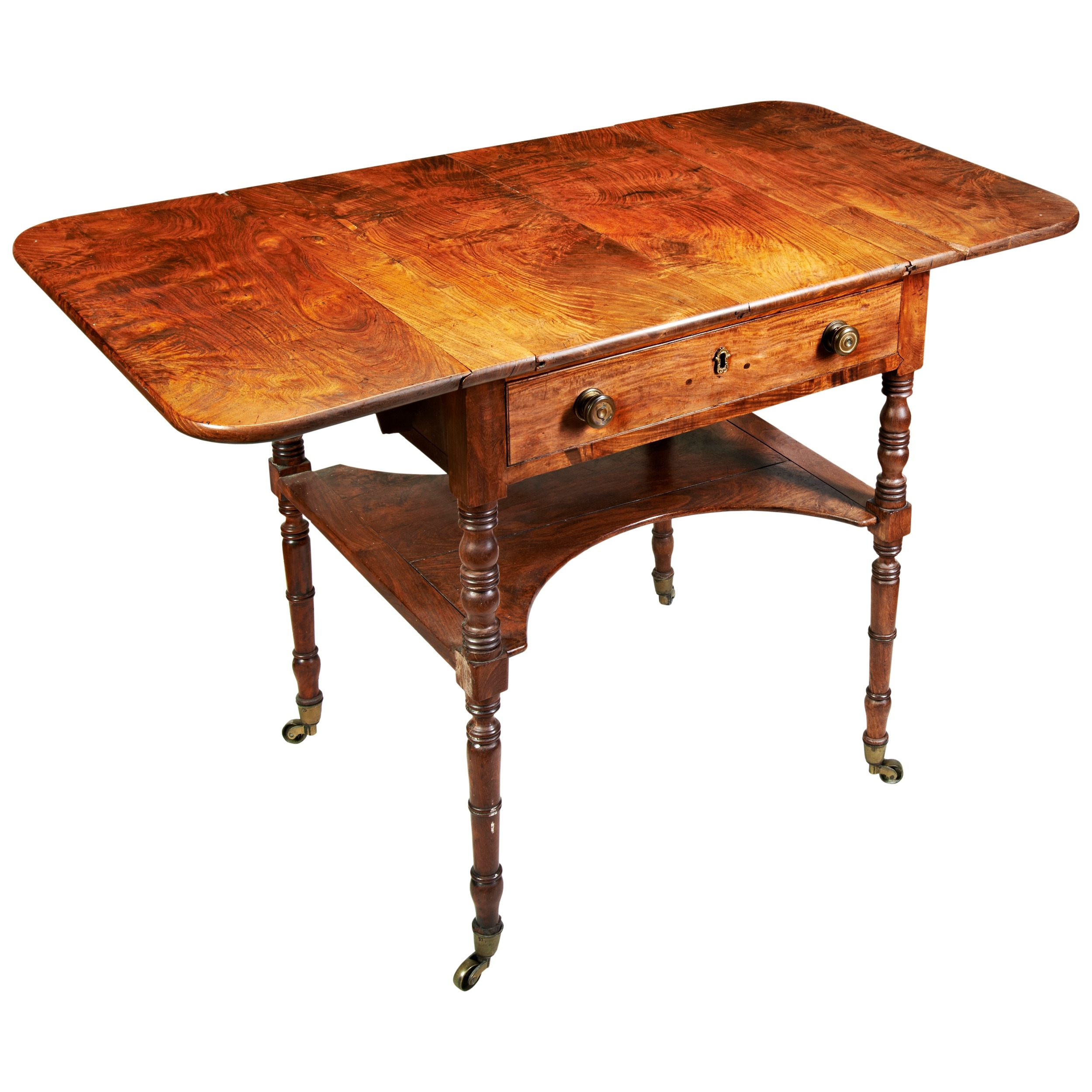 A RARE ANGLO CHINESE HARDWOOD AND PARQUETRY GAMES TABLE CIRCA 1820-1830 raised on slender turned - Image 4 of 8