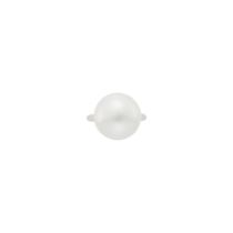 Platinum and South Sea Cultured Pearl Ring
