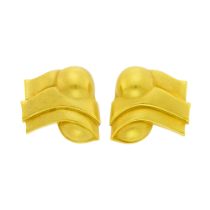 Barry Kieselstein-Cord Pair of Gold Earrings