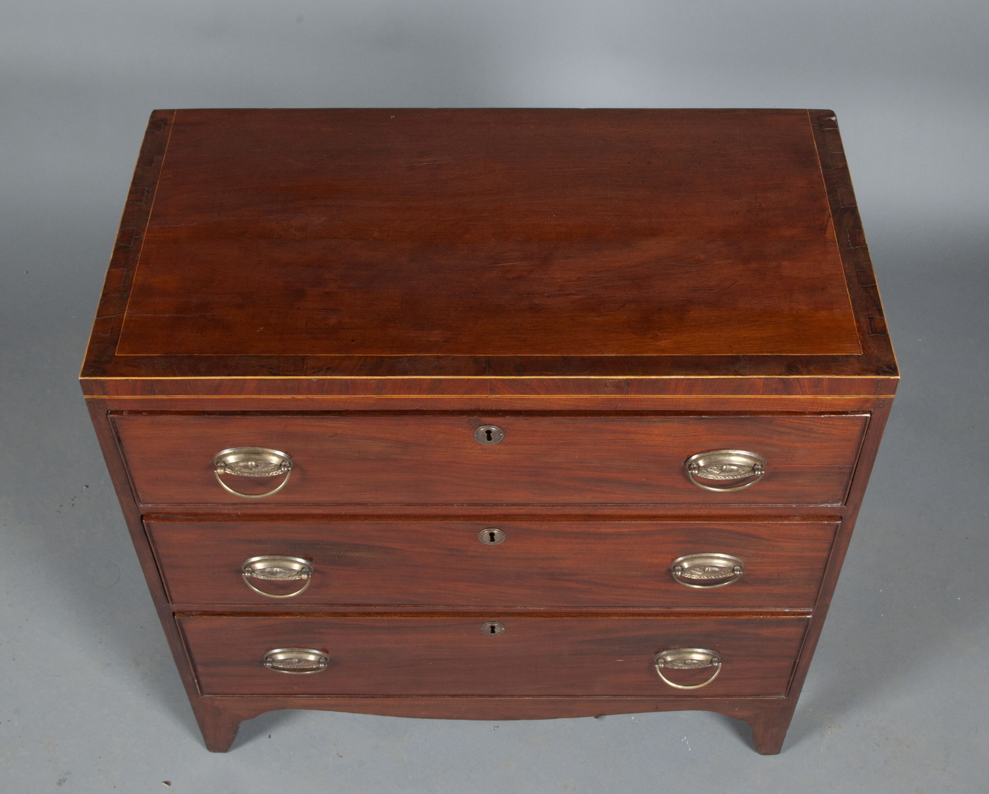 George III Inlaid Mahogany Chest of Drawers - Image 6 of 9