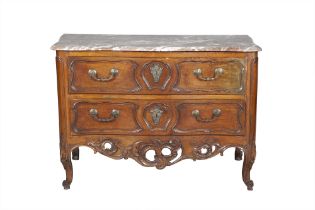 Louis XV Provincial Walnut Commode