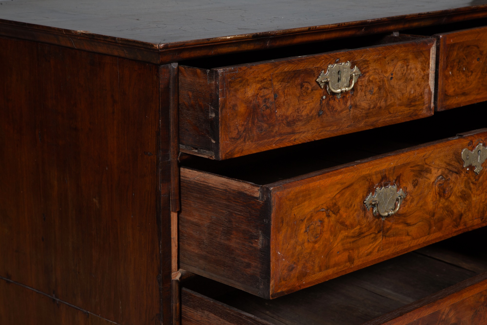 Queen Anne Walnut Chest of Drawers - Image 3 of 8