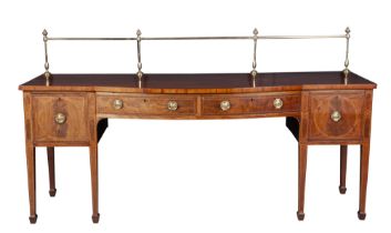 George III Inlaid Mahogany Sideboard