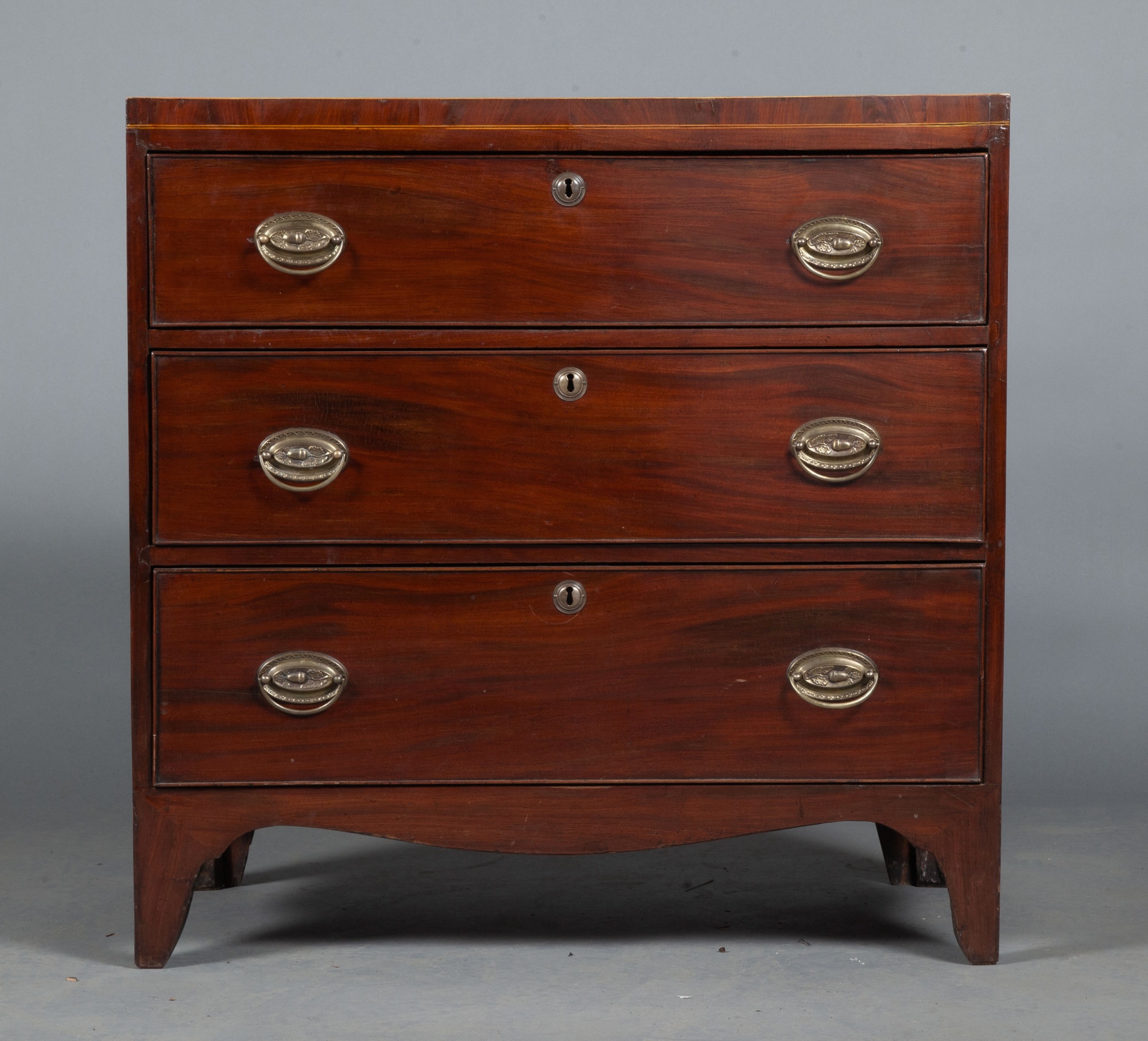 George III Inlaid Mahogany Chest of Drawers - Image 5 of 9