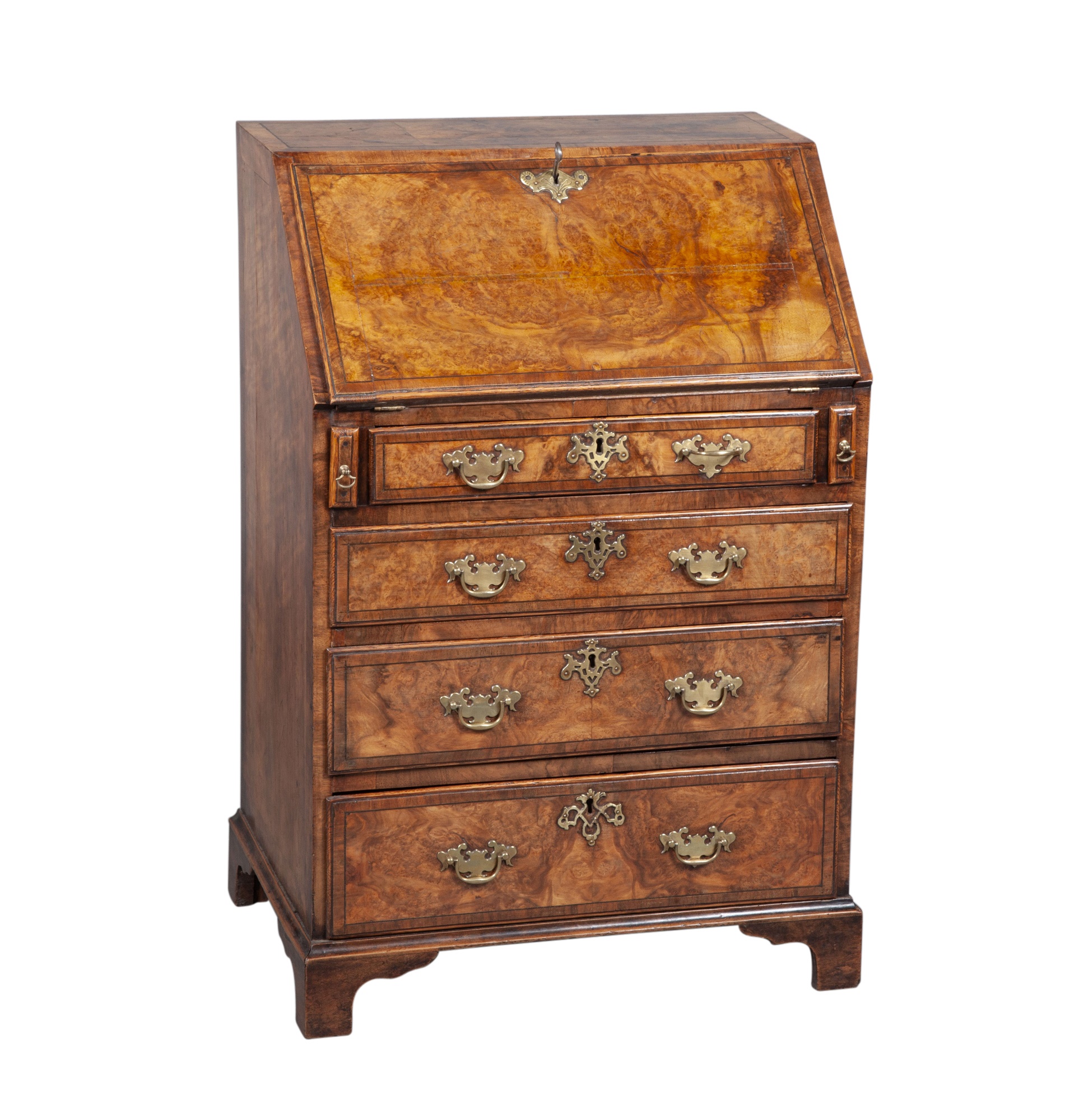 George II Style Walnut Bureau