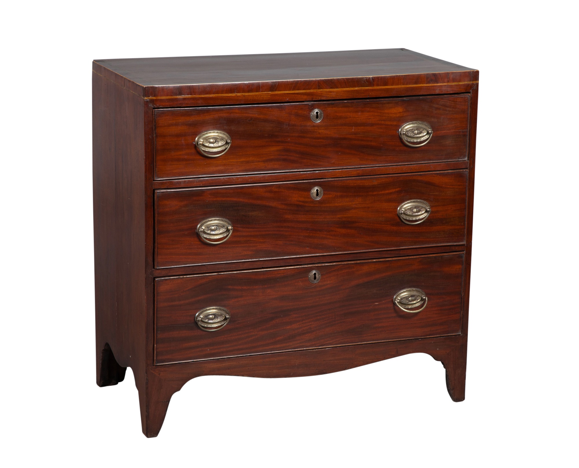 George III Inlaid Mahogany Chest of Drawers