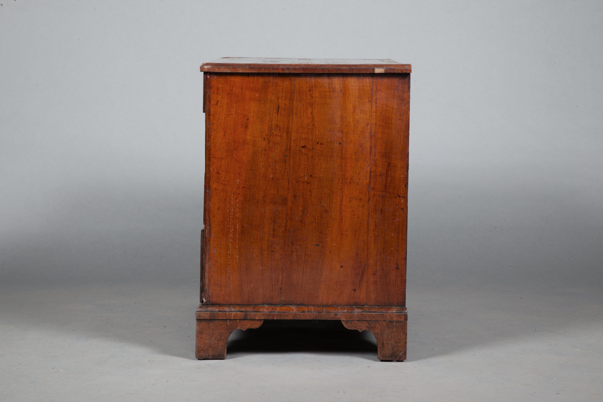 George I Inlaid Walnut and Parquetry Chest of Drawers - Image 6 of 7
