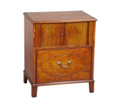 George III Inlaid Satinwood Bedside Cupboard Circa 1780