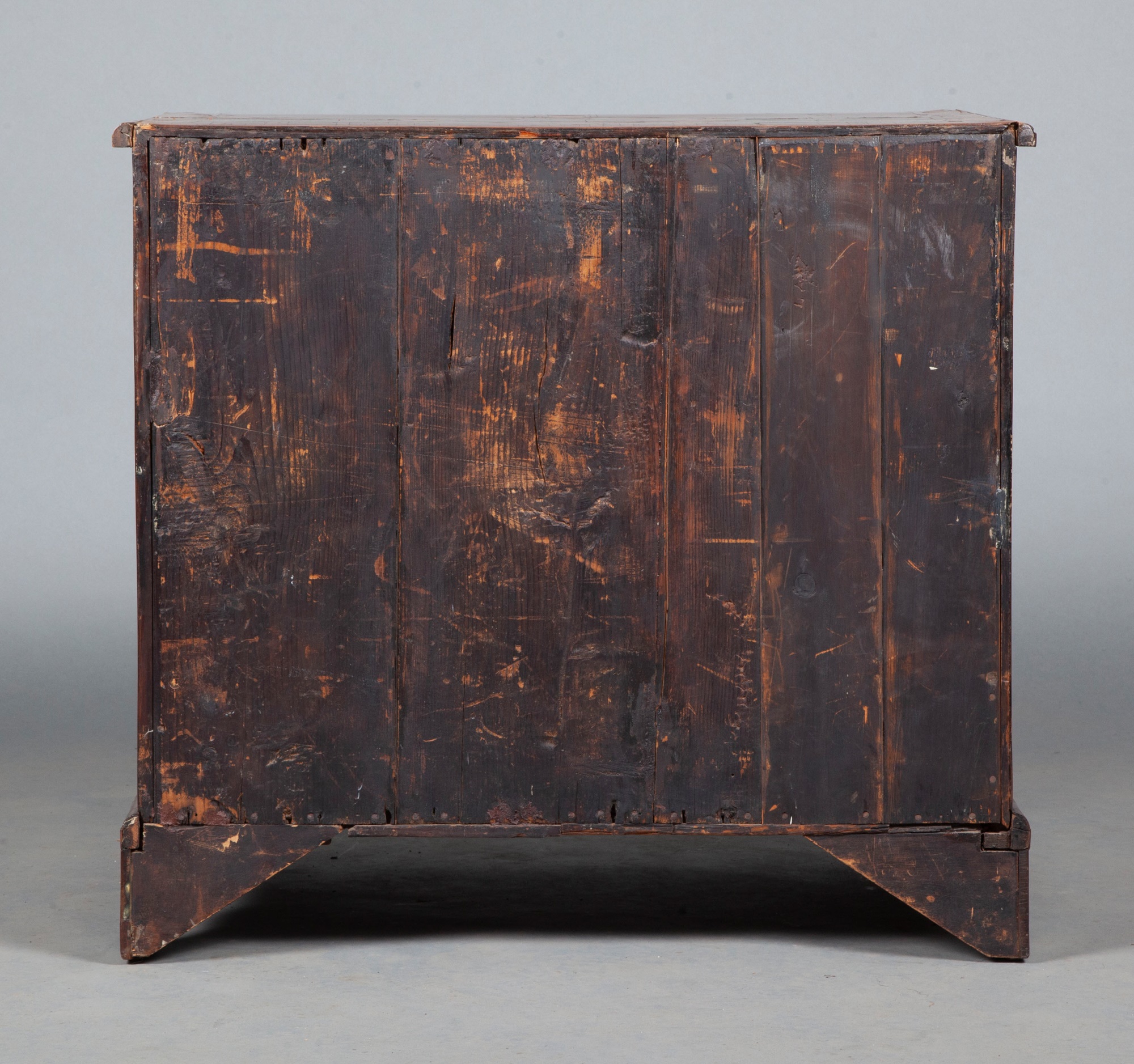 George I Inlaid Walnut and Parquetry Chest of Drawers - Image 5 of 7