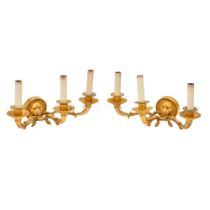 Pair of Empire Ormolu Wall Lights