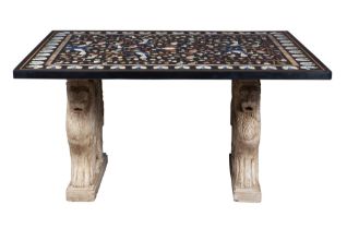 Pietra Dura Marble Table