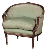 Louis XVI Upholstered Beechwood Marquise