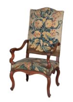 Louis XIV Walnut Fauteuil