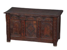 English Oak Small Coffer