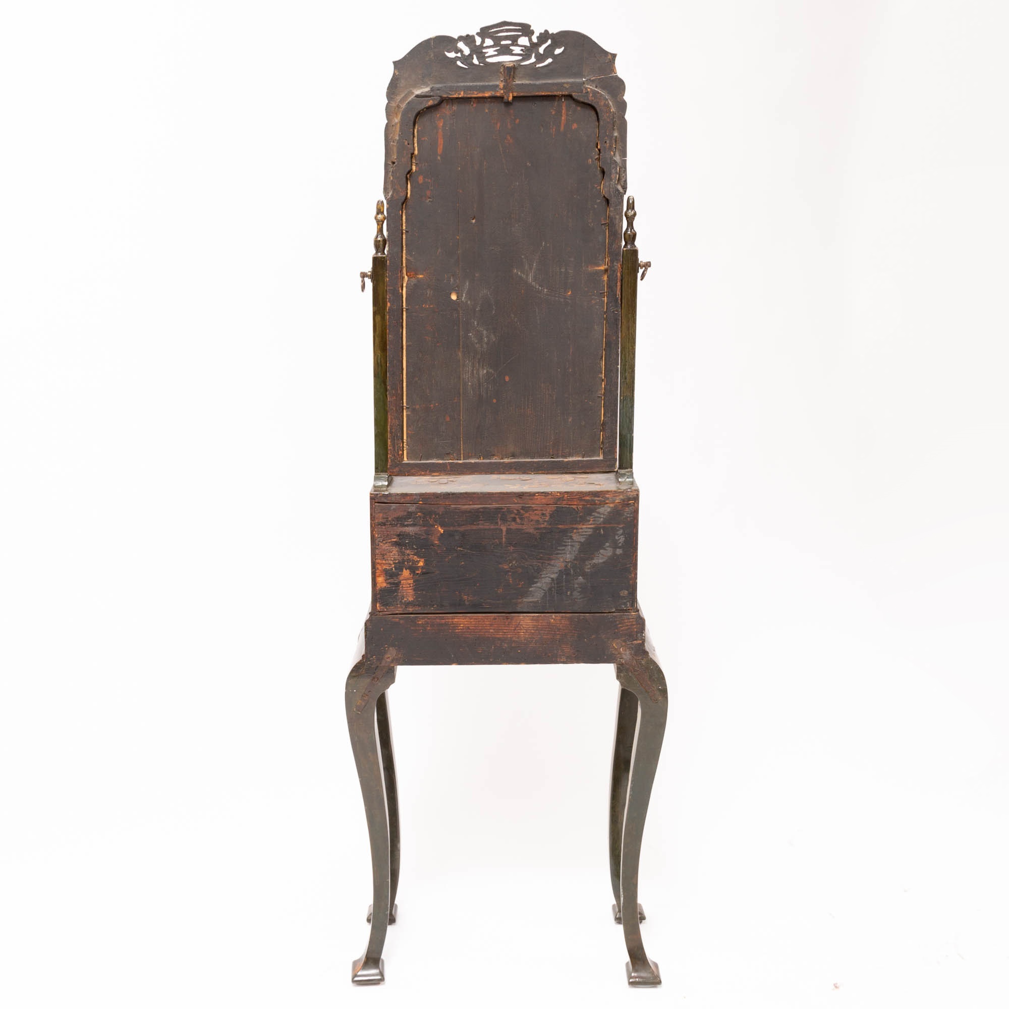 George I Green- and Gilt-Japanned Dressing-Bureau On-Stand, a 'Union Suite' - Image 9 of 12