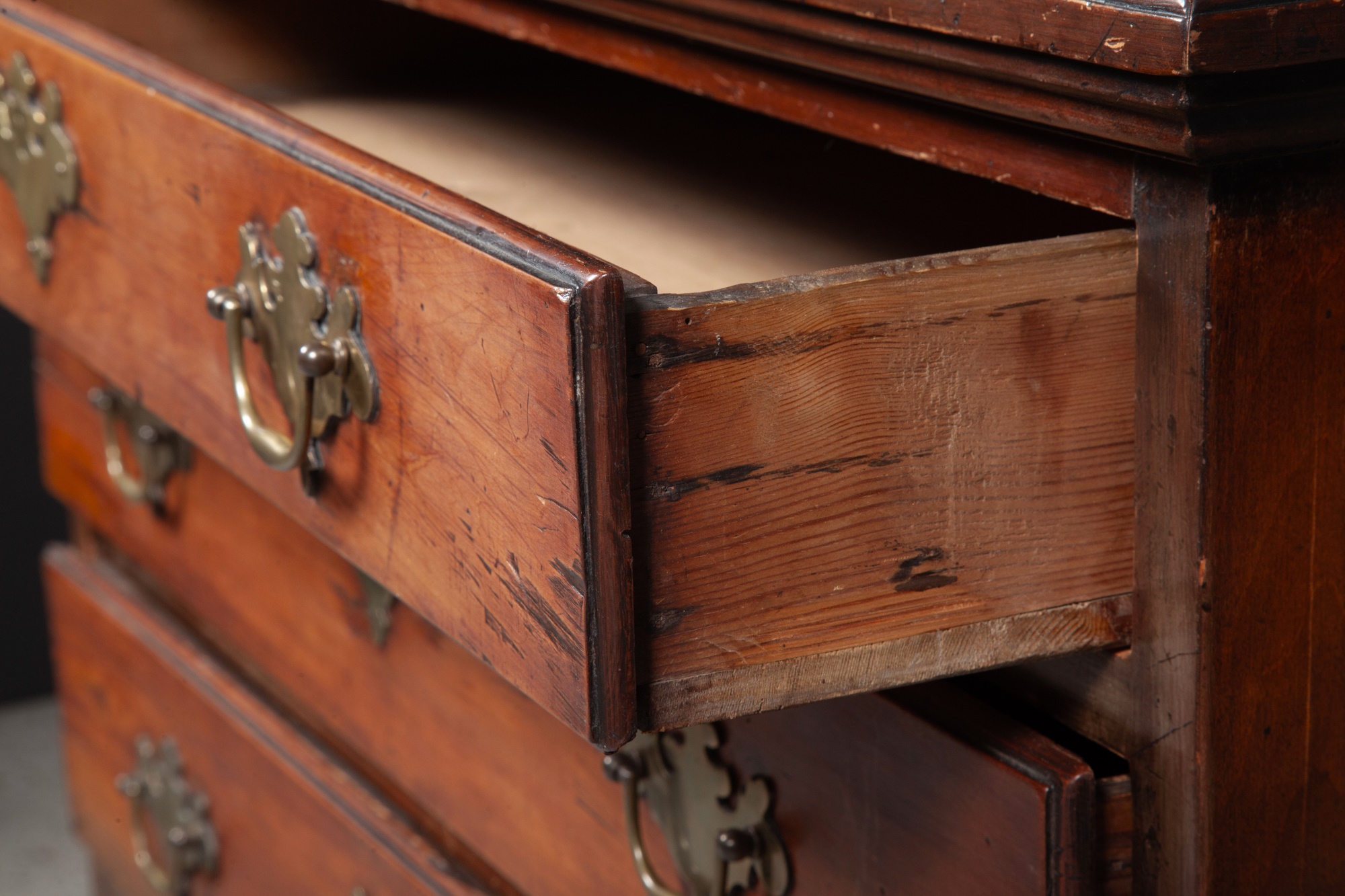 George II Yew and Fruitwood Chest of Drawers - Image 6 of 6