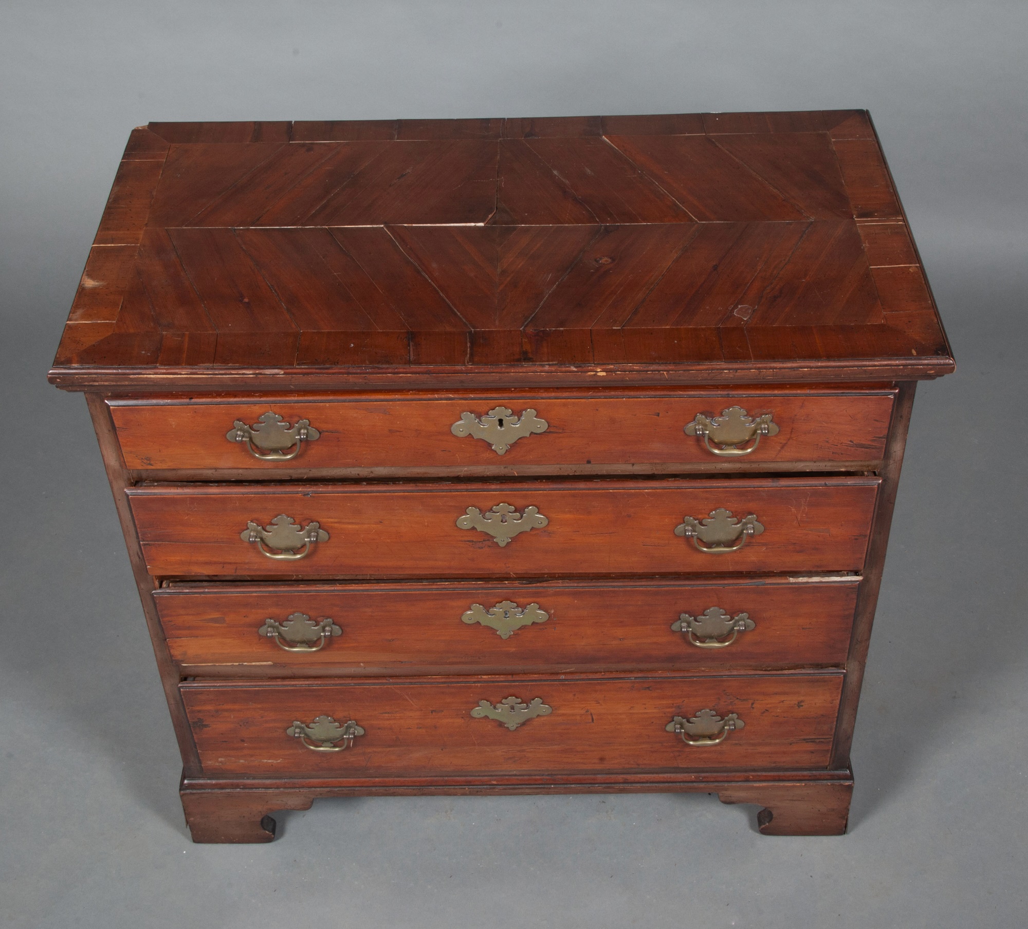 George II Yew and Fruitwood Chest of Drawers - Image 2 of 6
