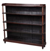 George IV Rosewood Open Bookcase