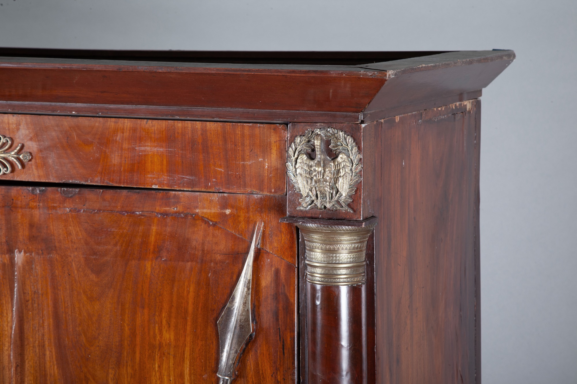 Continental Empire Brass-Mounted Mahogany Armoire - Image 2 of 4