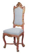 Venetian Rococo Painted and Parcel-Gilt Side Chair