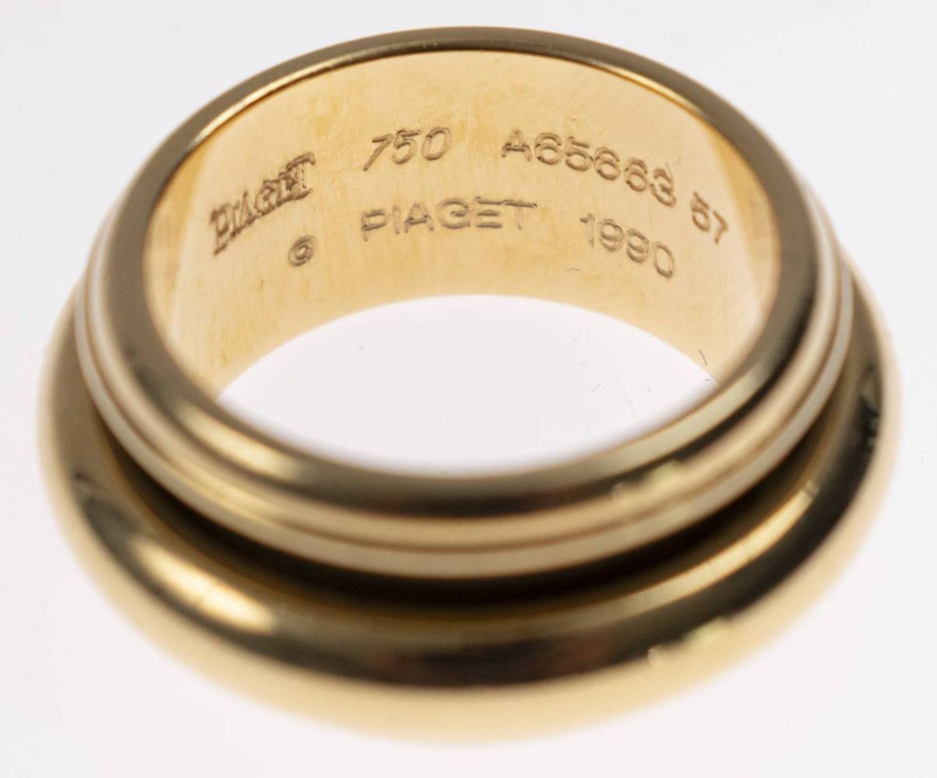 Bandring "Piaget ", 750 Gold, Ref. Nr. A65663, RW 57, ca. 20,41g. - Bild 3 aus 8