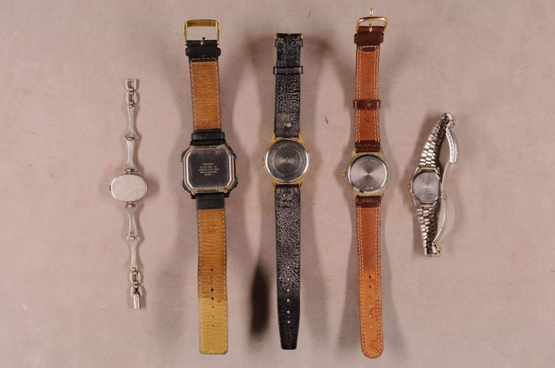 Lot 7 Armbanduhren Edelstahl/Metall/Kunststoff, tlw. vergoldet, bestehend aus: Seiko, Citizen, - Image 3 of 10
