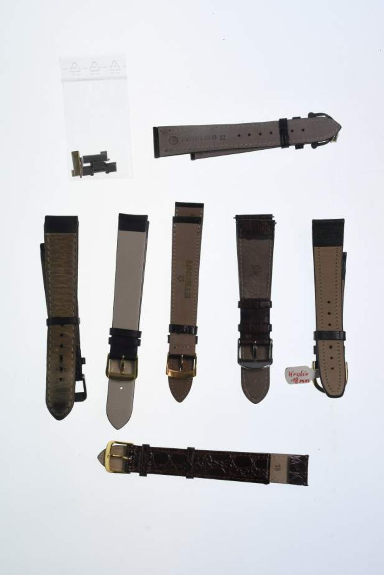 Sammlung verschiedener Ersatz-Armbänder. Die meisten mit Dornschließe, darunter Maurice Lacroix, - Bild 8 aus 8