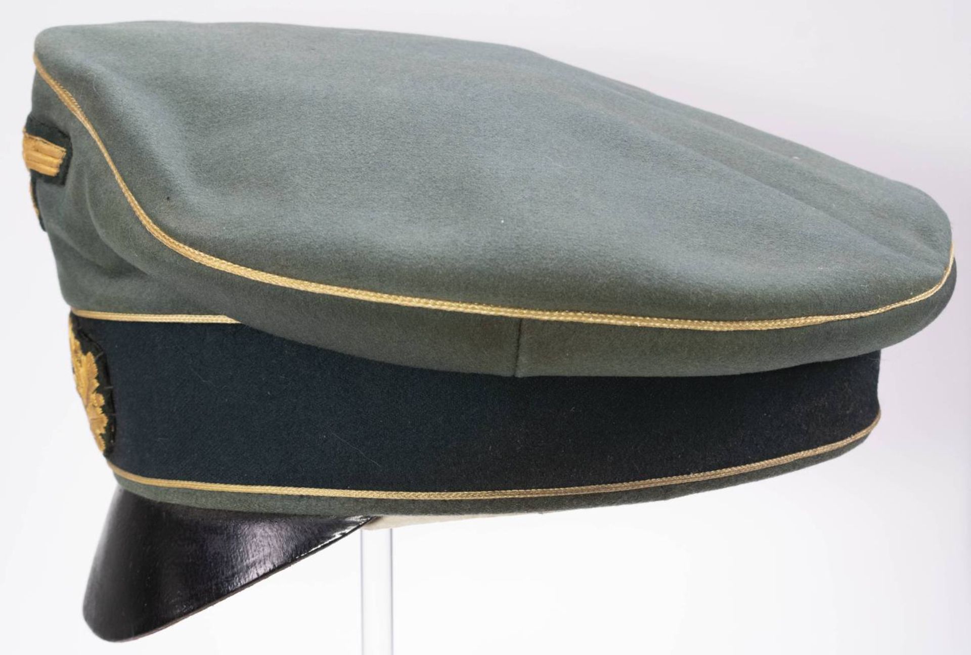 Wehrmacht Heer, Schirmmütze für Generale Alter Art (Knautschmütze), feldgraues Tuch komplett mit - Bild 7 aus 10